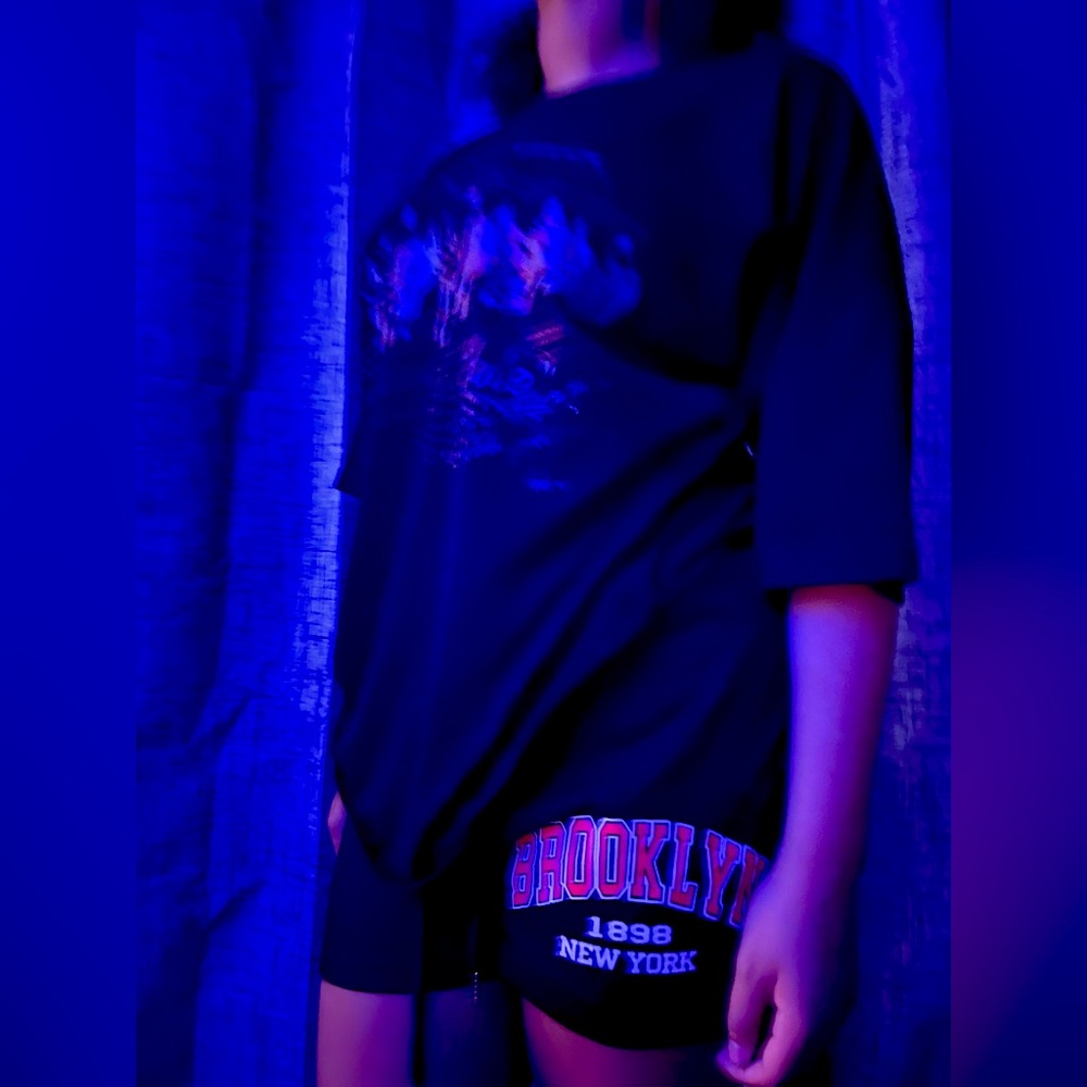 set together, nyc comfy shorts with a lovely loose shirt😍😊